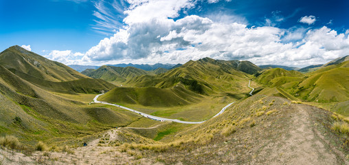 Lindis Pass viewpoint, New Zealand