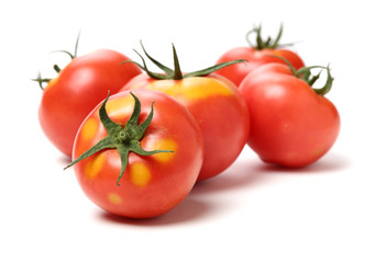 fresh tomato isolated on white background