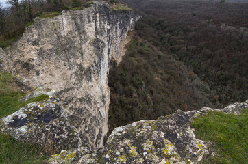 Rocks near the village of  Bolshshoe Sadovoe  in the Crimea