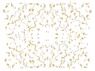 Gold confetti celebration. Confetti vector background. Festive vector