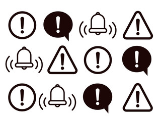 The attention icon. Danger symbol. Alert icon