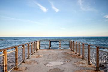 viewpoint facing the Mediterranean sea concept of relax and future