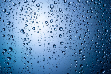 rain drops on the glass