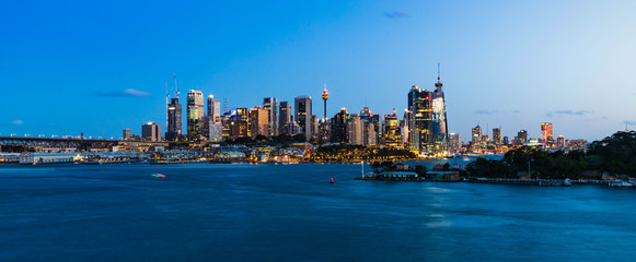 Sydney by night from Wawerton, Australia