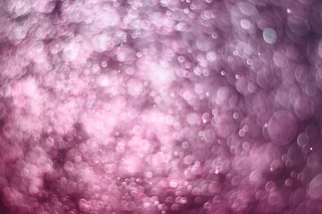 pink plenty of flying festival glitters bokeh texture - beautiful abstract photo background
