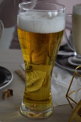 piwo, glases, alkochole, drink, przeziębienie, piana, izolowany, lager, kufel, napoje, biała,...