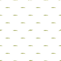 Vector seamless pattern with crocodiles on white background.