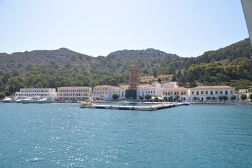 Fototapeta premium Panormitis monastery, Simi island, Greece.