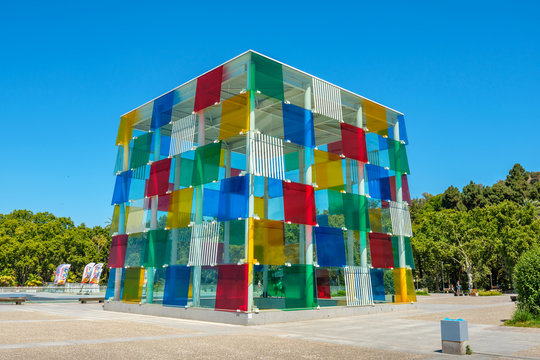 Centre Pompidou in Malaga. Andalusia, Spain