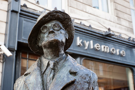 James Joyce statue. Dublin, Ireland
