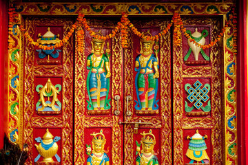 Stupa Bodhnath Kathmandu, Nepal - October 26, 2017