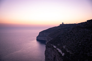 Fototapeta na wymiar Maltese cliffs and seashore