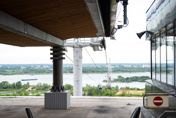 Cable Car Across The River Volga