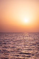 Sunset over sea