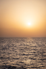 Sunset over sea