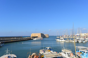 Fototapeta na wymiar Hafenfestung Koules Heraklion, Kreta