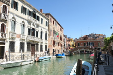 The beautiful Venezia in Italy in the spring