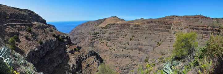 Panorama Valle Gran Rey / Insel La Gomera