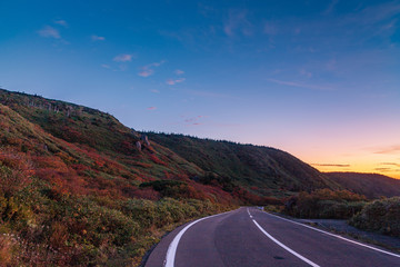 Towada Hachimantai National Park in early autumn