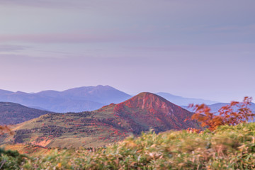 Towada Hachimantai National Park in early autumn