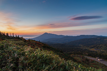 Towada Hachimantai National Park in early autumn