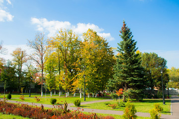 Plakat City Theater Park in the fall