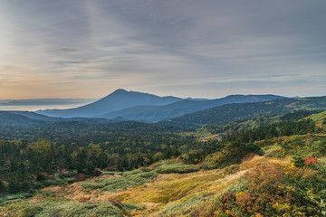 Towada Hachimantai National Park in early autumn