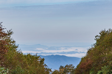 Towada Hachimantai National Park in early autumn