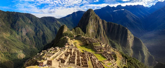 Foto auf Acrylglas Machu Picchu Morgenansicht von Machu Picchu (UNESCO-Weltkulturerbe)