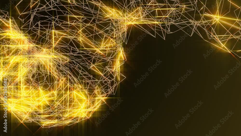 Poster 4k Footage Line Communication Swirl Wave Future Glowing Surface Cool Dynamic Technology Background. Loop Digital Data Flow Reality Futuristic Shape Animation.
