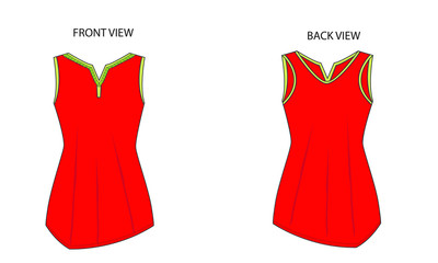 Womens Loose Asymmetrical Cutted Fashion Tank Top With Pleated Collar Vector Template Fashion Techpack