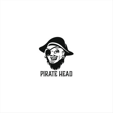 Privateer pirate head logo design image