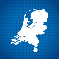 map of Netherlands