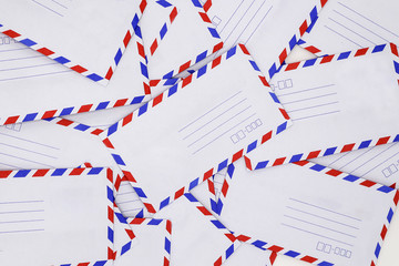 Obraz premium Airmail envelopes on white background.