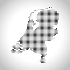 Fototapeta na wymiar map of Netherlands