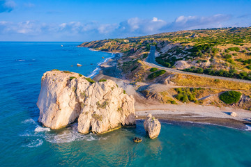 Republic of Cyprus. Aphrodite Rock. Aphrodite Stone. Kouklia. Petra Tou Romiou. Mediterranean...
