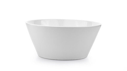 white ceramics bowl isolated on white background.