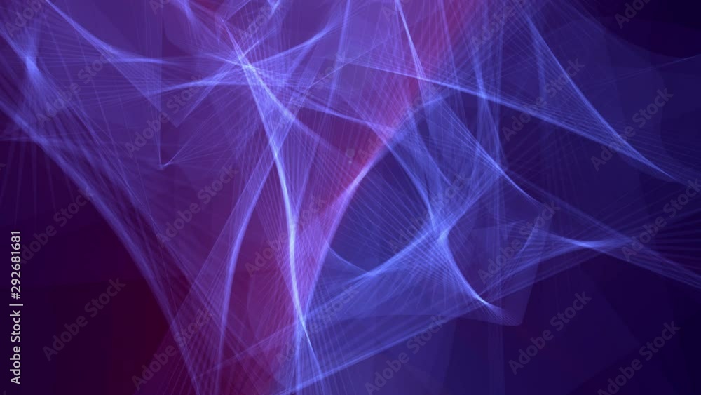 Poster 4k Footage Line Communication Swirl Wave Future Glowing Surface Cool Dynamic Technology Background. Loop Digital Data Flow Reality Futuristic Shape Animation.