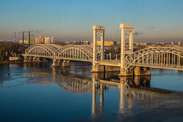 Bridge over the river, Saint Petersburg, Russia