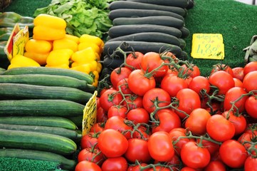 Marché de Boulouris (Var –Midi de la France)