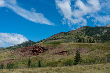 The Red Rocks in Waterton Lakes National Park
