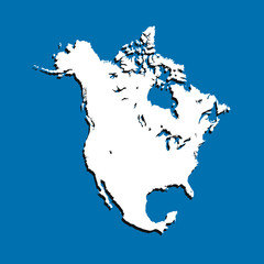 map of North America