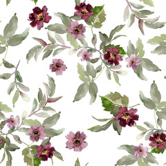 Seamless watercolor pattern with peonies for fabric - 292685833