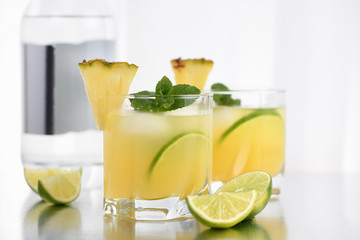 Tequila with pineapple
