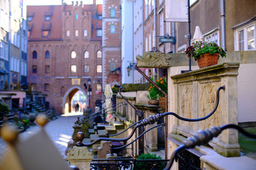 Facade sculptures in Mariaka street - Impressions from Gdańsk (Danzig in German) a port city on...