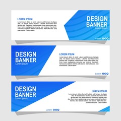 Vector abstract design banner web template.