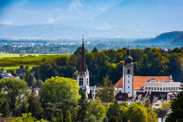 Altst&auml;tten, City in Switzerland, St. Gallen
