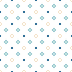 Abstract geometric colorful pattern. Seamless vector print for disign, fashion, fabric, textures