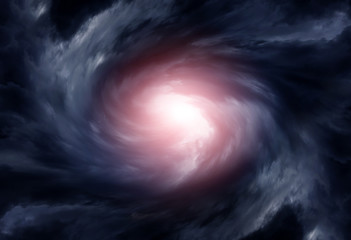 Blurred Whirlwind in the Clouds