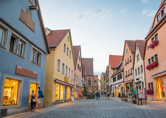 Naklejka na ściany i meble The Rothenburg ob der Tauber a town in Bavaria, Germany